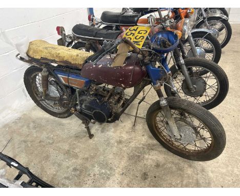 A unrestored Yamaha R5 350 Reg GSW 359J matching frame and engine numbers no V5C