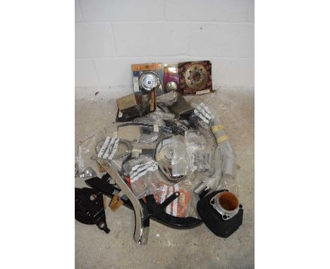 Mixed box of various Harley Davidson motorcycle parts