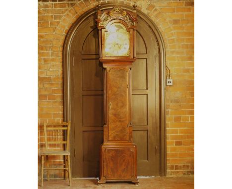 A mahogany cased longcase clock by Lassal, Park, of LiverpoolThe dial signed with cherub and spandrels with second dial, cent