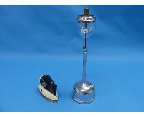 An Early 20thC Tilley 'The Victor' Hanging Lamp Model KL80, with reflector missing.