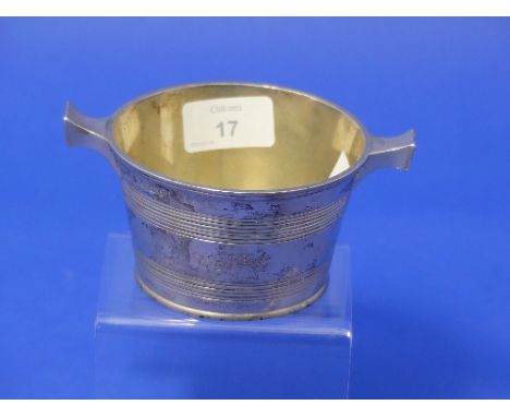 A Scottish Victorian silver Christening Bowl, by James &amp; Walter Marshall, in the form of a quaiche, with two small handle