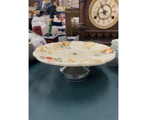 A CLARICE CLIFF 'CELTIC HARVEST' CAKE STAND 