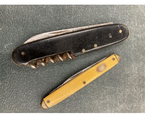 TWO LAMP POST PEN KNIVES 