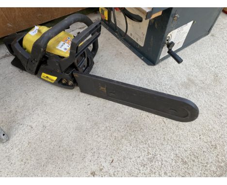 A PETROL ENGINE CHAINSAW 