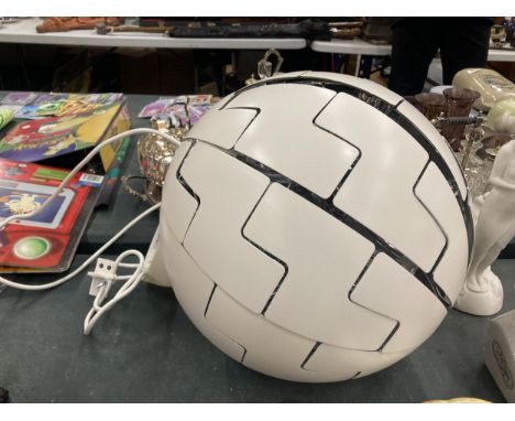 A RETRO ORB SHAPED LIGHT SHADE 