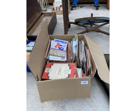 A LARGE COLLECTION OF ROAD MAPS AND ORDNANCE SURVEY MAPS 