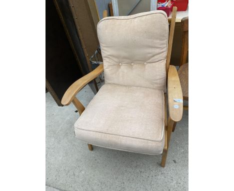 A CINTIQUE, K MODEL FIRESIDE CHAIR 