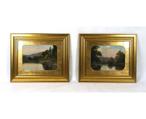 R. Marshall (late 19th/early 20th Century),'Briken Bridge, Killarney',signed to mount,oil on board,27 x 36 cm,together with t