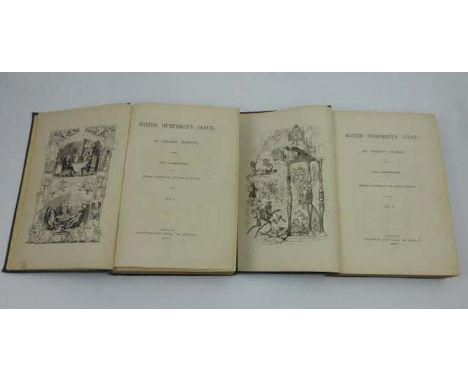 Dickens C. : Master Humphrey's Clock. A two volume edition, both with the title page 'Master Humphrey's Clock' and engraved f
