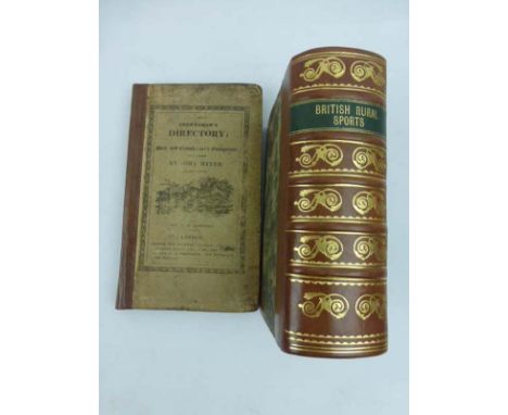 Mayer J.: The Sportman's Directory or Park & Gamekeeper's Companion, 1823. Small 8vo, Engraved frontis & vignettes; 'Stonehen