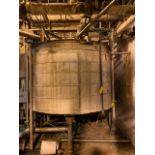 Stainless Steel Tank, 8' Diameter x 6' Top - Bottom, Rigging & Loading Fee: $2200