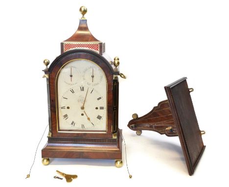 Layne Bath, circa 1820, Regency bracket clock Layne Bath, circa 1820, Regency bracket clock, triple fusee, 8-day movement inc