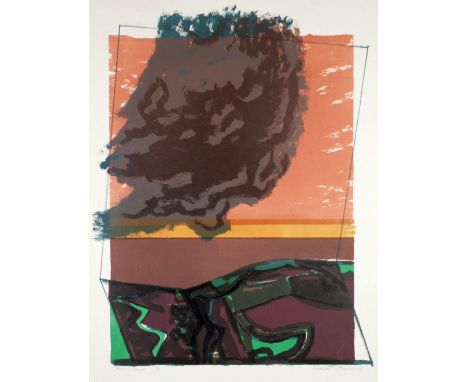 NORMAN JAQUES (1926 - 2014) LITHOGRAPH 'Heavy Cloud' Signed and dated (19)69, edition 5/15 27" x 22" (68.6 x 55.9cm) and  LIN