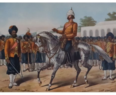 After Richard Simkin (1840-1926) - Five coloured lithographs - Indian Army subjects, including - "2nd Bombay Lancers", "3rd M