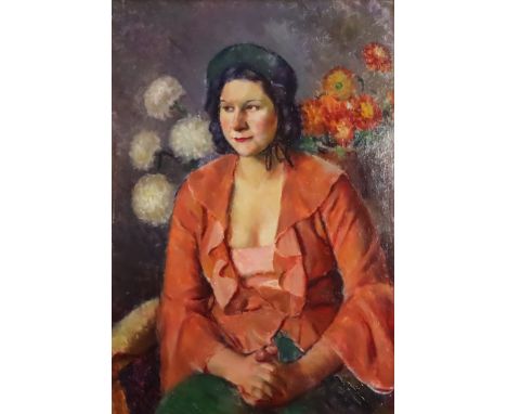***Dorothy Hepworth (1894-1978) aka Patricia Preece (1894-1966)  - Oil painting - Three-quarter length seated portrait of a y