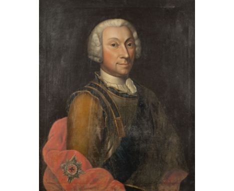 DEUTSCHER PORTRAITIST DES SPÄTEN 18. JH.FRIEDRICH KARL LUDWIG VON SCHLESWIG-HOLSTEIN-GLÜCKSBURG (1757-1816) Öl auf Leinwand (