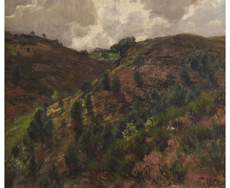 FRITZ VON WILLE1860 Weimar - 1941 Düsseldorf'OEDLAND' Öl auf Leinwand. 52 x 62 cm (R. 73 x 83 cm). Signiert unten rechts. Ver
