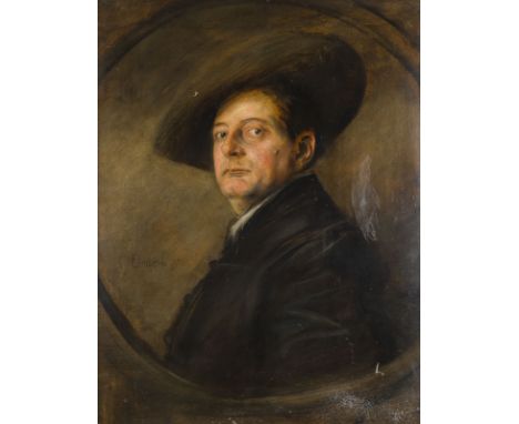 FRANZ SERAPH VON LENBACH1836 Schrobenhausen - 1904 MünchenKONRAD DREHE, 1902 Öl auf board. 77 x 61 cm (R. 93 x 75 cm). Signie