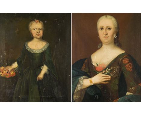 GUSTAV ALTMÖLLER (AUCH ALTMÜLLER)4. Dezember 1704 Schenklengsfeld - 21. April 1785 ebendaPORTRAIT-PAAR CHRISTIANA FRIDERICA U