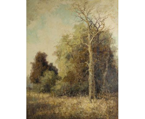 OTTO PIPPEL1878 Lodz - 1960 MünchenHERBST IN BAYERN Öl auf Platte. 62 x 50 cm (R. 81 x 70 cm). Signiert unten rechts. Verso: 