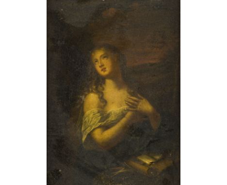 FRANCESCO ALBANI (WOHL NACHFOLGER)('AUCH ALBANO')17. März 1578 Bologna - 4. Oktober 1660 EbendaBÜSSENDE MARIA VON MAGDALA Öl 