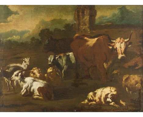 PHILIPP PETER ROOS (ATTR.)('AUCH ROSA DA TIVOLI')30. August 1657 Sankt Goar - 17. Januar 1706 Tivoli bei RomRUINENLANDSCHAFT 