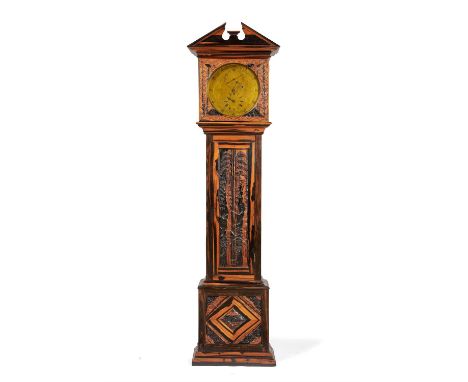 A Sri Lankan calamander and Coromandel longcase Astronomical Regulator timepiece, W. J. Doyle, Columbo, late 19th century, th