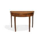 A Regency scumbled and polychrome painted pine side table