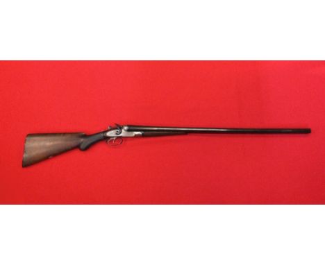 A 12 bore side by side hammer shotgun by C.S. Rosson & Co. of Norwich.  Nitro proofed 30" barrels with excellent bores.  This