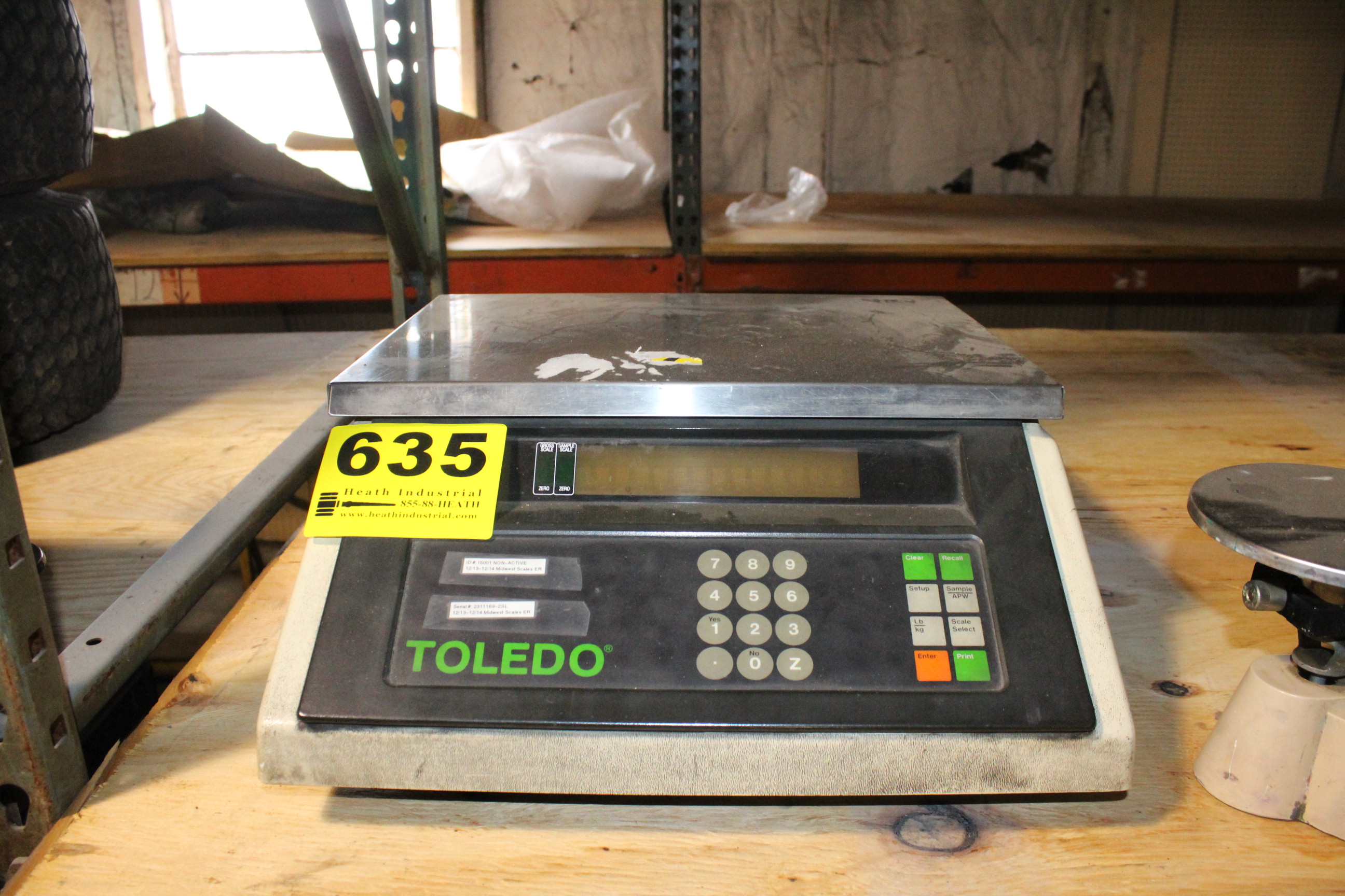 TOLEDO MODEL 8186 DIGITAL SCALE, 25LB. CAP.