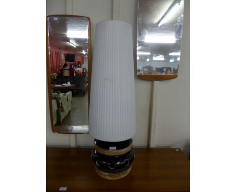 A West German glazed table lamp