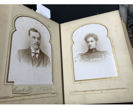 LATE VICTORIAN/EARLY EDWARDIAN PORTRAIT PHOTOGRAPH ALBUM