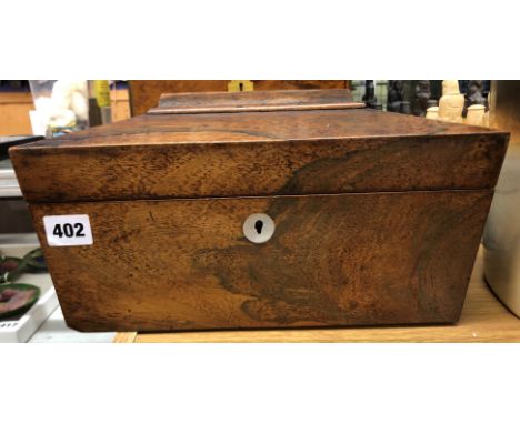 REGENCY ROSEWOOD SARCOPHAGUS CADDY BOX A/F