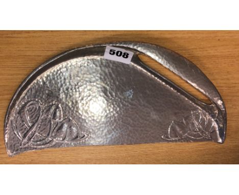 PEWTER TUDRIC ART NOUVEAU CRUMB TRAY NO. 0532