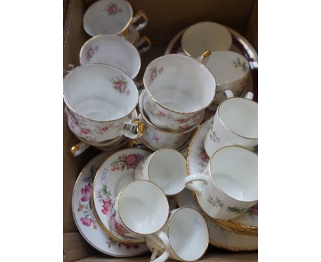 Assorted teaware to include Wedgwood Charnwood pattern tea service, Paragon Victoria Rose pattern tea service, etc.
