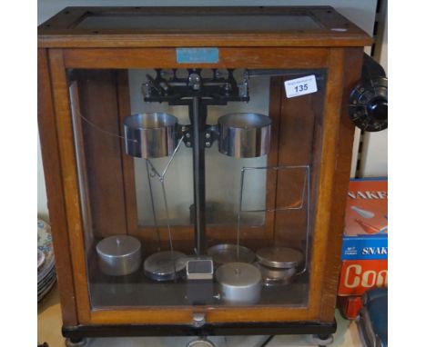 A Towers of Widnes set of balance scales.
