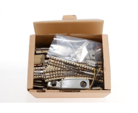 Konv. Märklin Schienenmaterial, S H0, darunter Weichen und Zubehör, Z 3