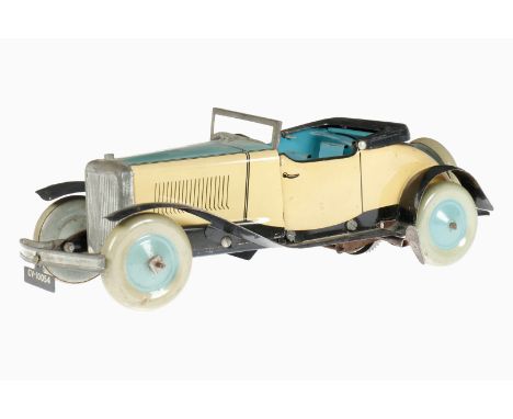 Chad Valley Baukastenauto Cabrio CV 10054, CL, Uhrwerk intakt, L 25, Z 2