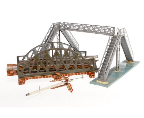 Konv. Eisenbahnzubehör, darunter Bing Brücke S 0, Z 4