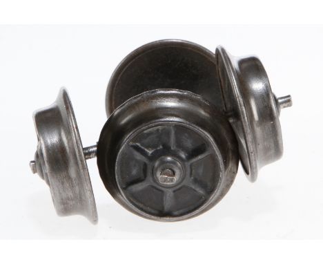 2 Märklin Radsätze für Tender, S 0, mit Gewichten