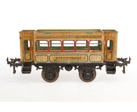 Bing int. Speisewagen, S 1, uralt, CL, ohne Dach, L 24, Z 4