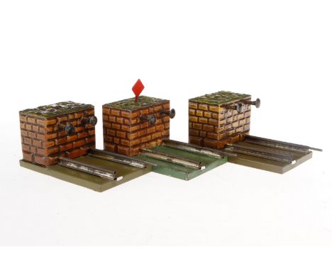 3 Märklin Prellböcke, S 1, HL, L 13,5, Z 4