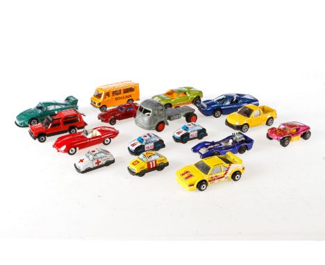 Konv. mit versch. Modellfahrzeugen, darunter Dinky, Siku, Matchbox, etc., Z 3