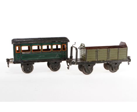 2 Märklin Wagen, S 1, HL und CL, Z 3