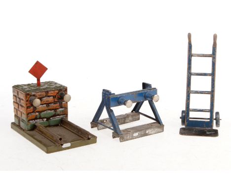 2 Märklin Prellböcke und Sackkarre, S 0, Z 4
