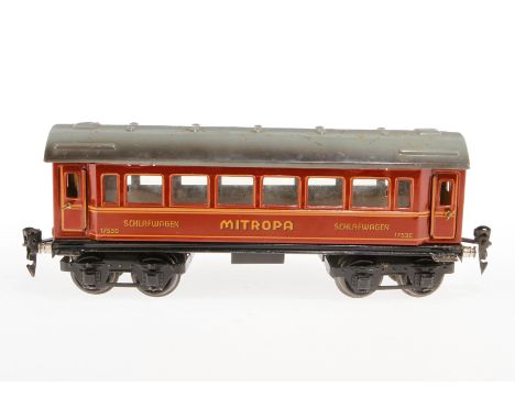 Märklin Mitropa Schlafwagen 1753, S 0, CL, mit 4 AT, LS, L 24,5, Z 3