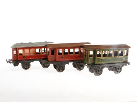 3 versch. Bing Wagen, S 1, CL, LS, Z 4