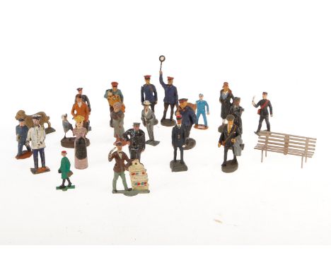 Konv. mit versch. Eisenbahnfiguren, S 0, Masse/Blei, HL, Z 3