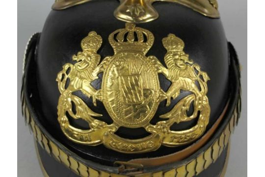 Pickelhaube Bayern Sammleranfertigung Nach Altem Vorbild Aus Dem Kaiserreich Gearbeitet Helmko