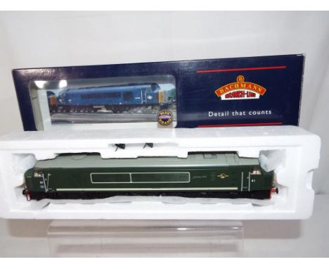 Bachmann - an OO gauge Class 44 diesel locomotive, DI 'Scafell Pike' BR green livery, # 32-650, mint in original window box -